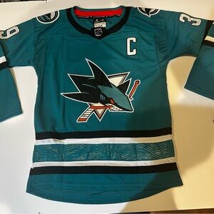 L0gan Couture #39 San Jose Sharks Name & Number Gift Fan-Made For Unisex size M